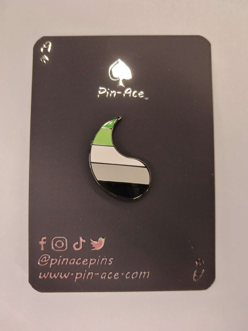 Customizable Pride Pin: Aromantic Left