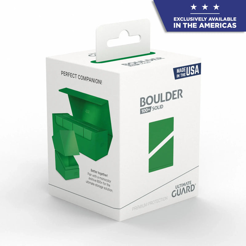 Ultimate Guard - Deck Case 100+ Boulder Solid: Green