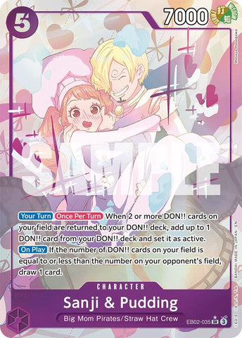 Sanji & Pudding (Alternate Art) [Extra Booster: Anime 25th Collection]