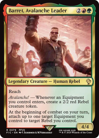 Barret, Avalanche Leader (Surge Foil) [FINAL FANTASY Commander]