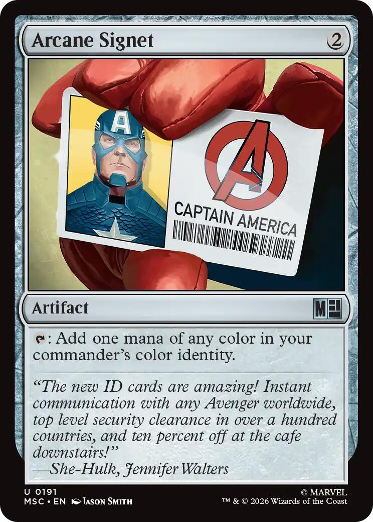 Arcane Signet (0191) (Surge Foil) [Marvel Super Heroes Commander]