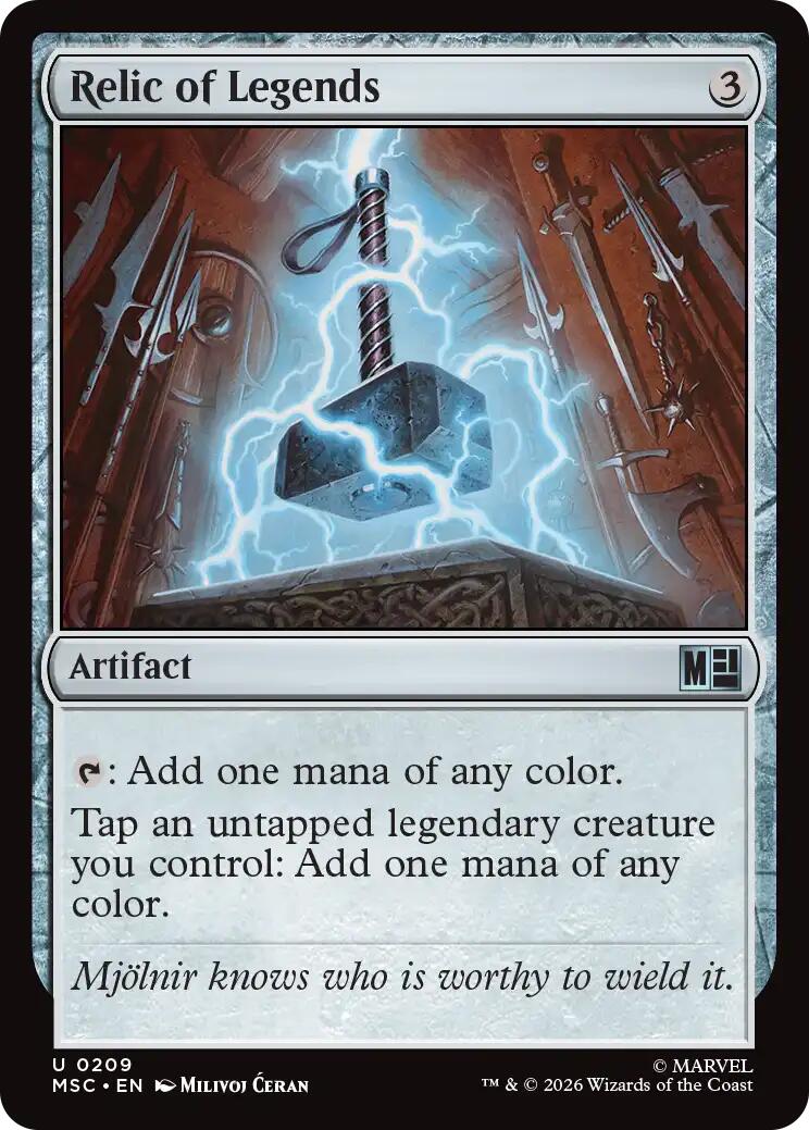 Relic of Legends (Surge Foil) [Marvel Super Heroes Commander]