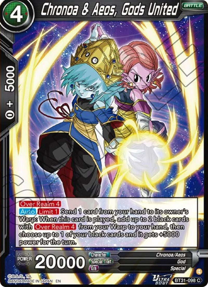 Chronoa & Aeos, Gods United (BT31-098) [Impact Beyond Dimensions]