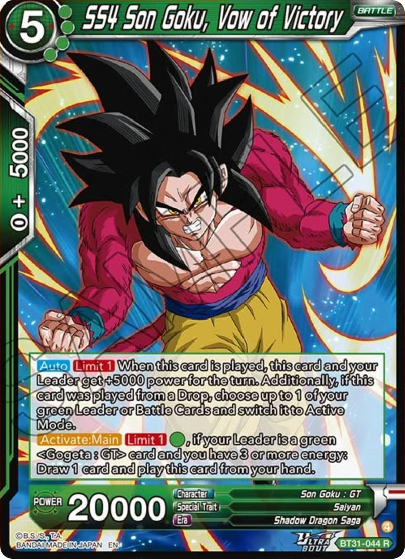 SS4 Son Goku, Vow of Victory (BT31-044) [Impact Beyond Dimensions]