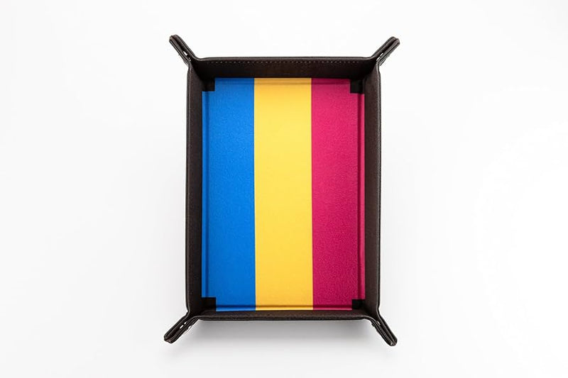 Pride Folding Dice Tray - Pansexual Pride Flag