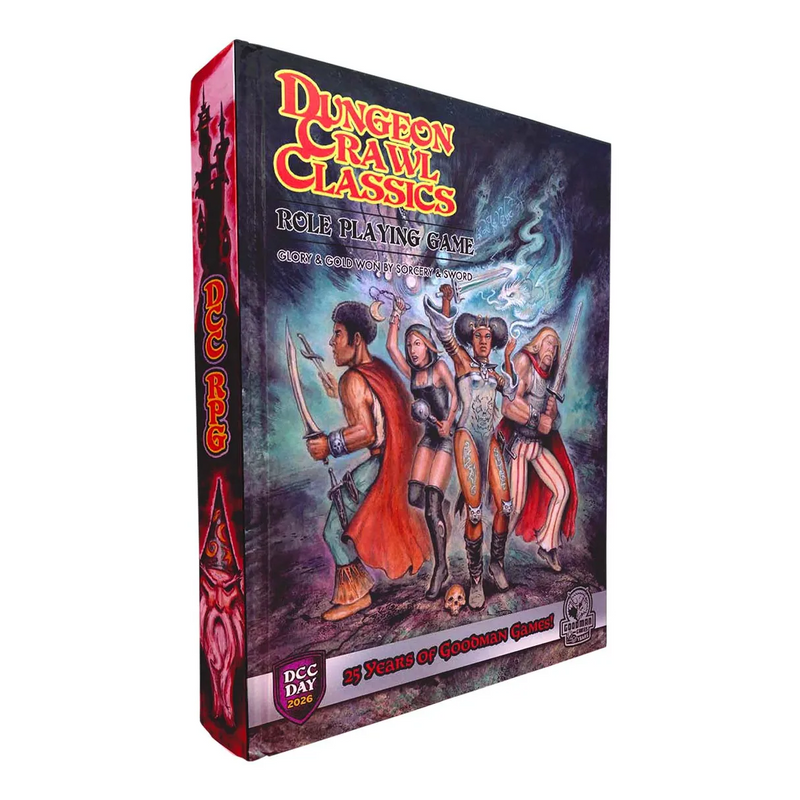 Dungeon Crawl Classics Core Rulebook "The Band" 25th Anniversary Special Edition Cover
