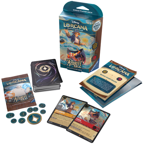 Disney Lorcana Azurite Sea Starter Amber & Ruby