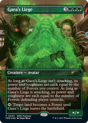 Gaea's Liege (Borderless) [WPN Premium 2025 Promo]