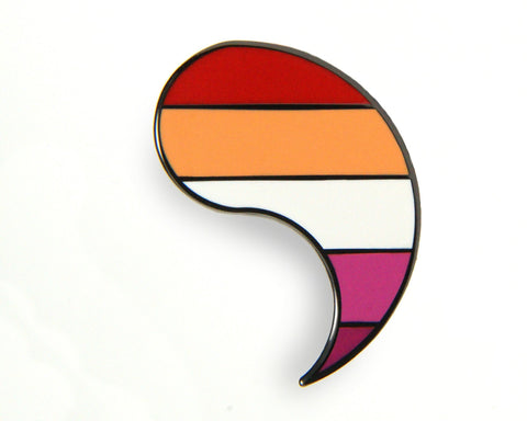 Customizable Pride Pin: Sapphic Right