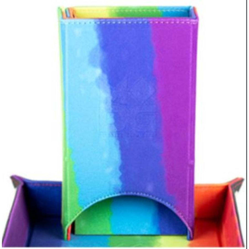 Fold Up Dice Tower - Rainbow