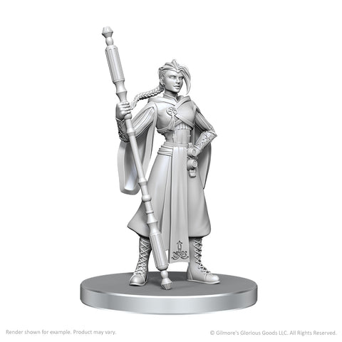 Critical Role Unpainted Miniatures: Bearegard Lionett & Caleb Widogast