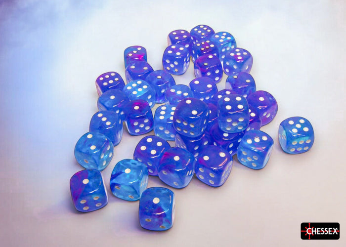 36 Nebula Aura/White 12mm D6 Set - CHX27967