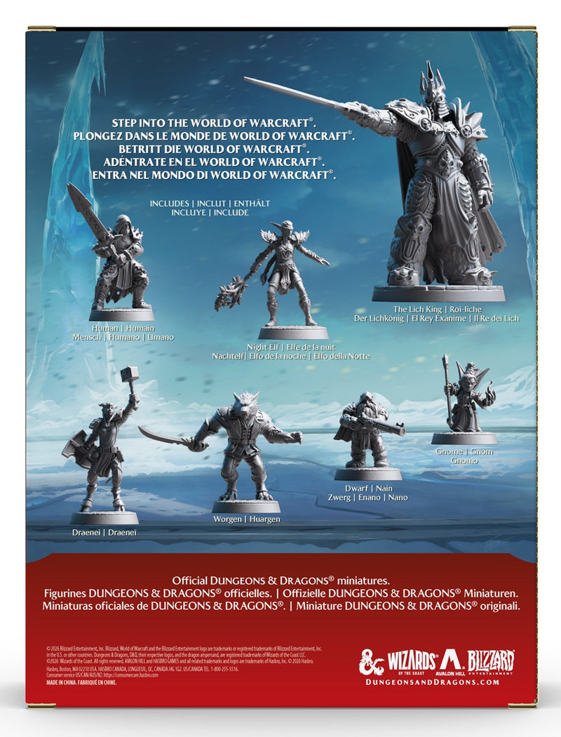 Dungeons & Dragons 2024 Official Miniatures: World of Warcraft Alliance Pack