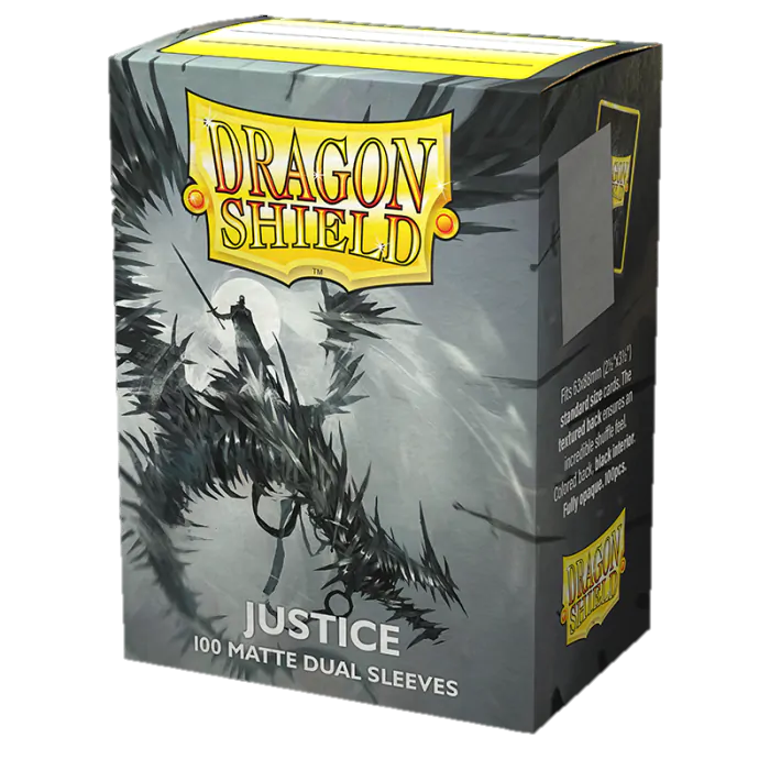 Dragon Shield Box of 100 Matte Dual Sleeves: Justice
