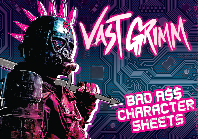 Vast Grimm: Character Sheet Tear Pad