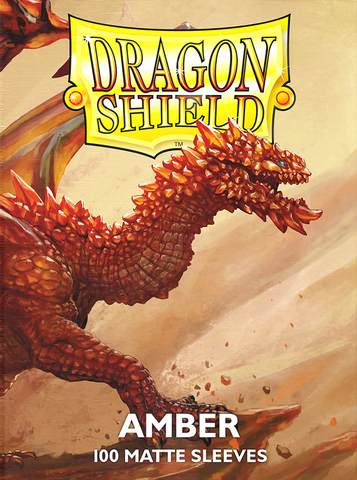 Dragon Shield Box of 100 in Matte Amber