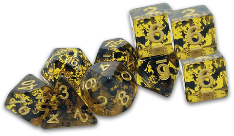 Traditional 9-Die Set Terracotta Grecian Vase DCC Dice