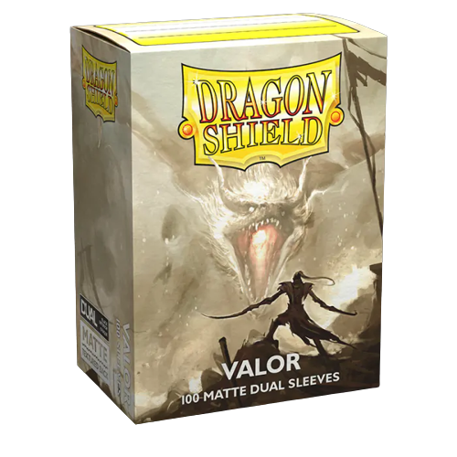 Dragon Shield Box of 100 Matte Dual Sleeves in Valor