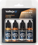 Vallejo: True Metallic Metal - Imperial Gold Paint Set