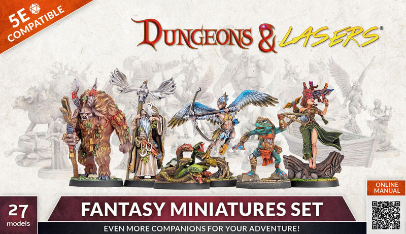 Dungeons and Lasers: Fantasy Miniature Set