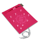 Roll on a Scroll: Acrylic Dice Set and Rolling Mat - Pink