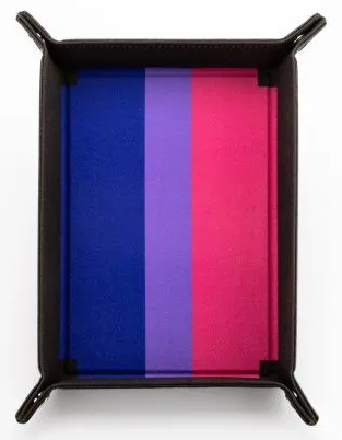 Pride Folding Dice Tray - Bisexual Pride Flag