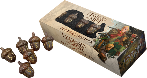 Legend in the Mist: Resin D6 Acorn Dice Set