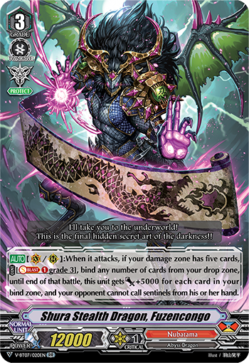 Shura Stealth Dragon, Fuzencongo - V-BT07/020EN - RR