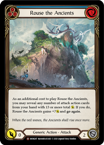 Rouse the Ancients (Rainbow Foil) [U-MON247-RF] Unlimited Rainbow Foil