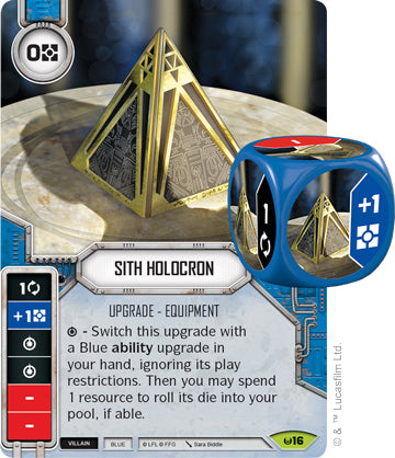 Sith Holocron (Sold with matching Die)