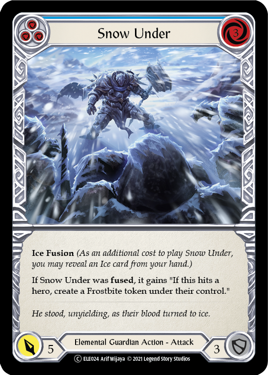 Snow Under (Blue) [U-ELE024] Unlimited Rainbow Foil