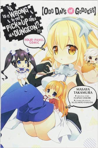Is It Wrong to Try to Pick Up Girls in a Dungeon? Four-Panel Comic: Odd Days of Goddess