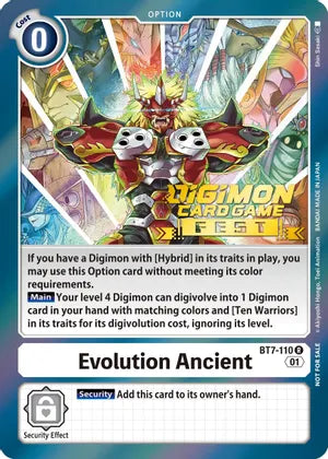 Evolution Ancient [BT7-110] [Game Fest 2022]