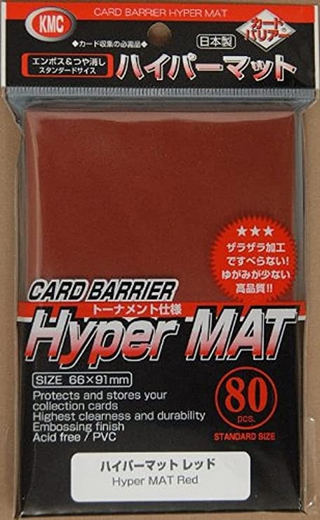 KMC Hyper Mat Sleeves: Hyper Mat Red