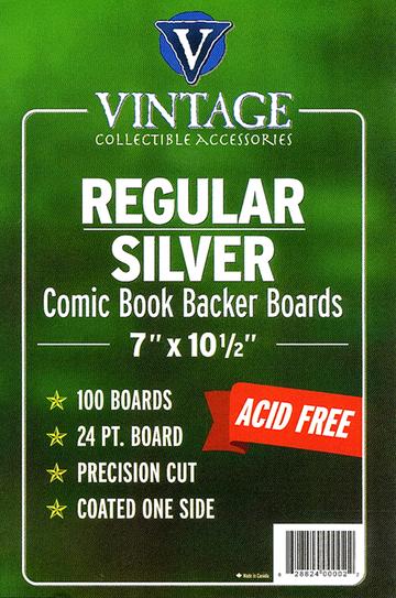 Vintage Collectible Regular Silver Boards - 7" x 10.5"