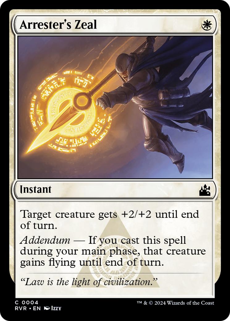 Arrester's Zeal [Ravnica Remastered]