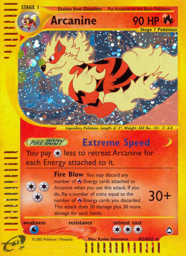 Arcanine (H2/H32) [Aquapolis]