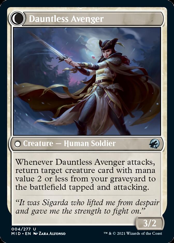 Bereaved Survivor // Dauntless Avenger [Innistrad: Midnight Hunt]