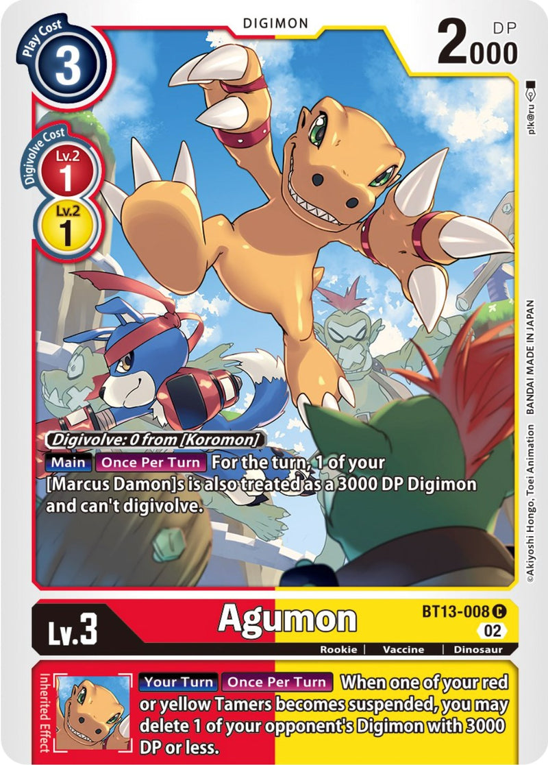 Agumon [BT13-008] [Versus Royal Knights Booster]