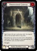 Dimenxxional Gateway (Red) (Rainbow Foil) [U-MON162-RF] Unlimited Rainbow Foil