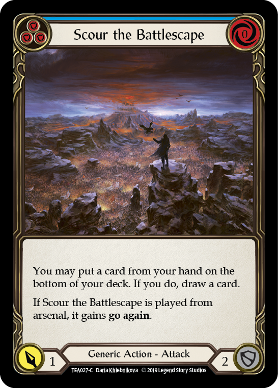 Scour the Battlescape (Blue) [TEA027-C] Normal