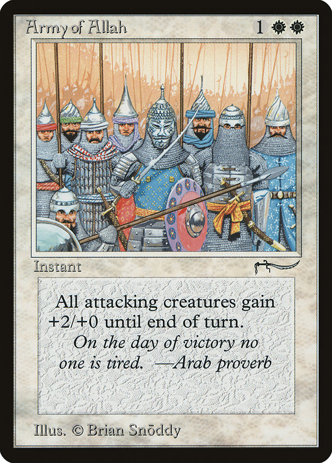 Army of Allah (Light Mana Cost) [Arabian Nights]