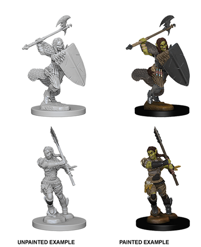 Pathfinder Battles Deep Cuts: Half-Orc Female Barbarian