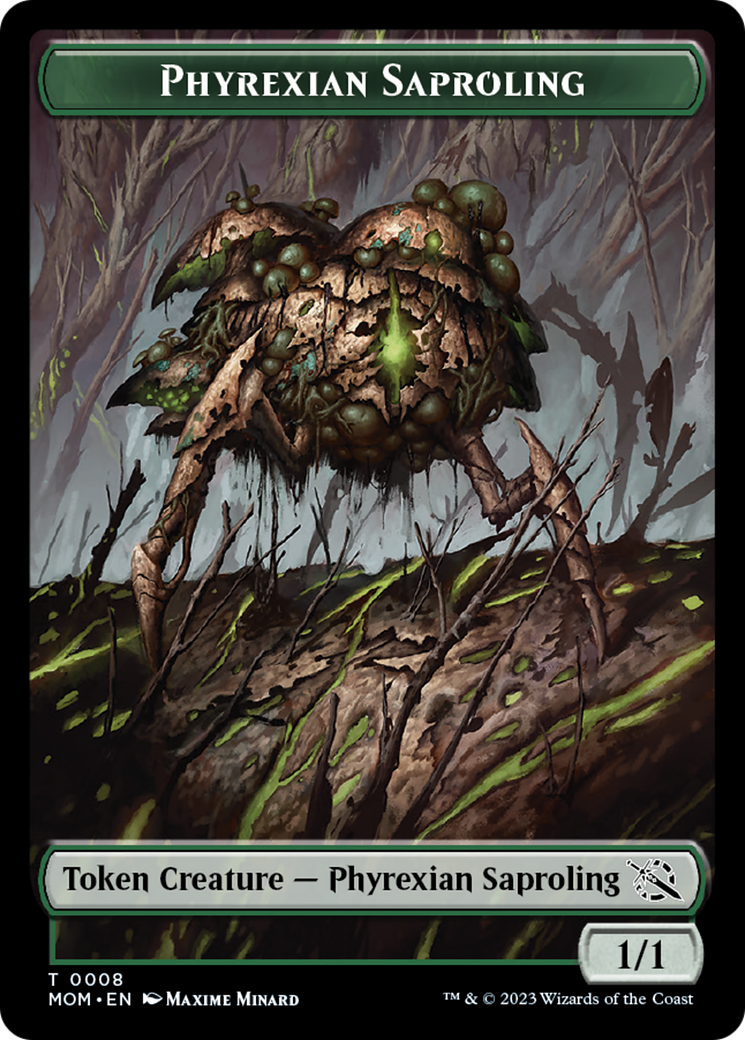 Elemental (9) // Phyrexian Saproling Double-Sided Token [March of the Machine Tokens]