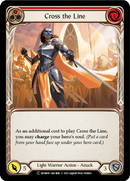 Cross the Line (Red) (Rainbow Foil) [U-MON045-RF] Unlimited Rainbow Foil
