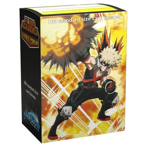 Dragon Shield Art Sleeves Box of 100 in Matte My Hero Academia Bakugo Explode