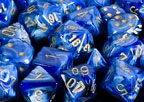 Vortex Blue / Gold 7 Dice Set - CHX27436