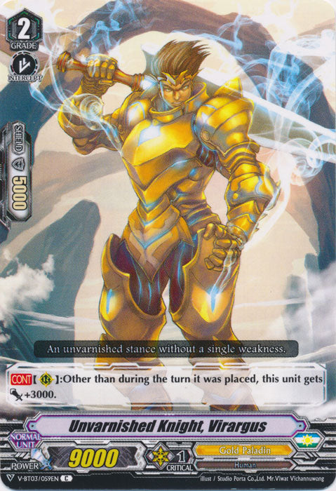 Unvarnished Knight, Virargus - V-BT03/059EN - C