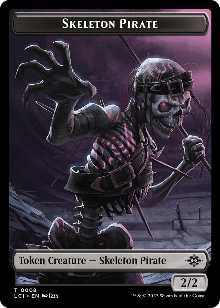 Vampire // Skeleton Pirate Double-Sided Token [The Lost Caverns of Ixalan Tokens]