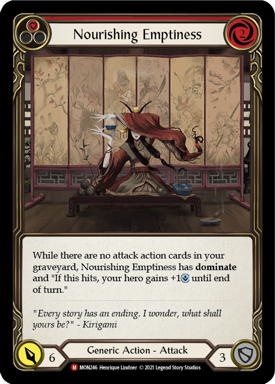 Nourishing Emptiness (Rainbow Foil) [MON246-RF] 1st Edition Rainbow Foil